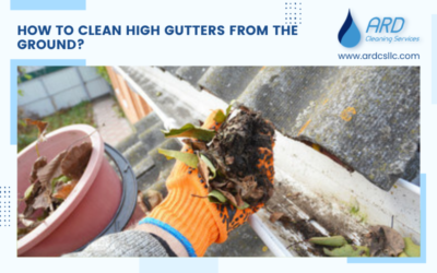 How To Clean High Gutters From The Ground?