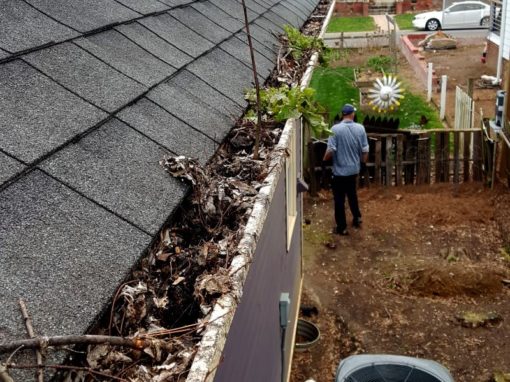 After Gutter Cleaning Services of House in Indian Trail